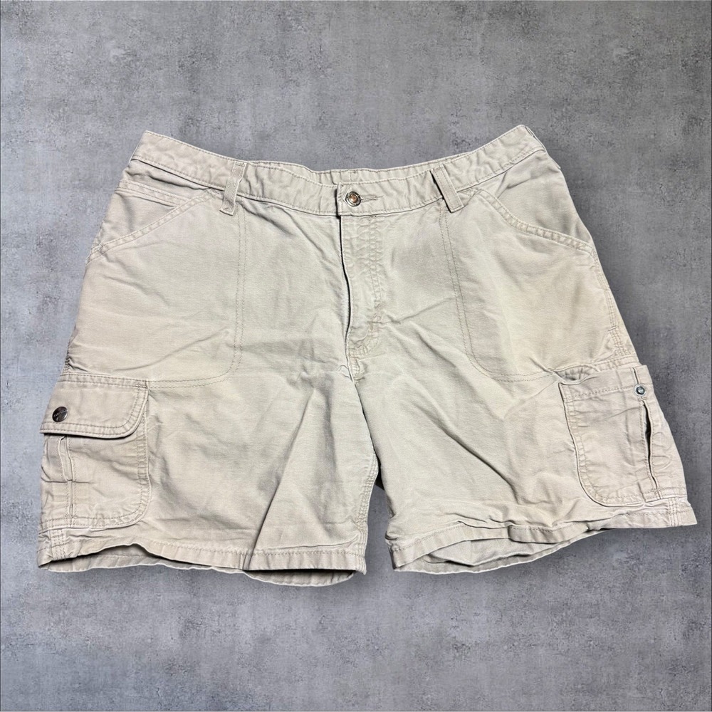 Carhartt‎ Womens VTG Cargo Shorts 7-Pocket  Khaki Y2K Sz 14 Hiking